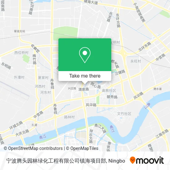 宁波腾头园林绿化工程有限公司镇海项目部 map