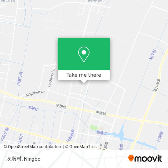 坎墩村 map