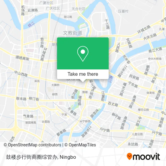 鼓楼步行街商圈综管办 map