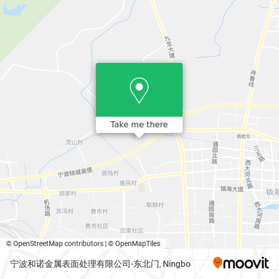 宁波和诺金属表面处理有限公司-东北门 map