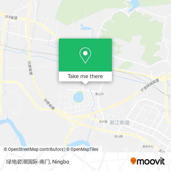 绿地碧湖国际-南门 map