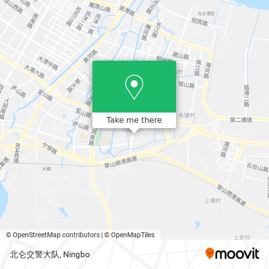 北仑交警大队 map
