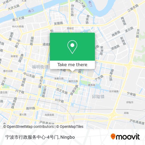 宁波市行政服务中心-4号门 map