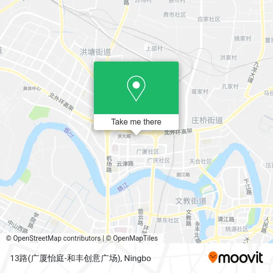 13路(广厦怡庭-和丰创意广场) map