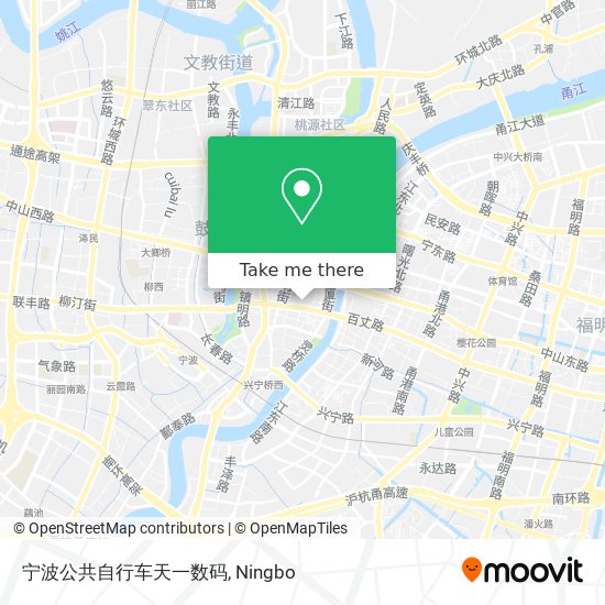 宁波公共自行车天一数码 map