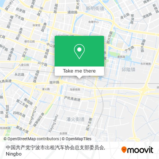 中国共产党宁波市出租汽车协会总支部委员会 map