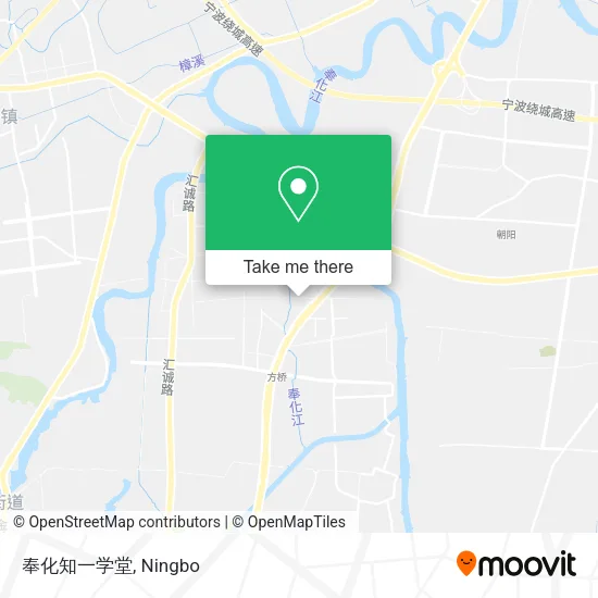 奉化知一学堂 map