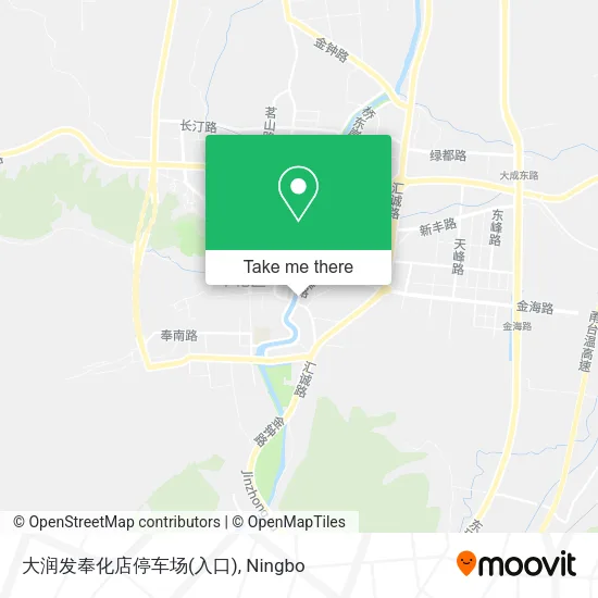 大润发奉化店停车场(入口) map