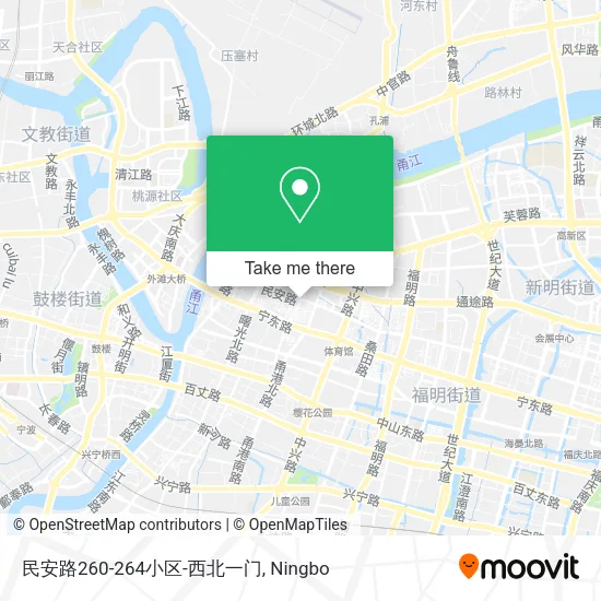 民安路260-264小区-西北一门 map