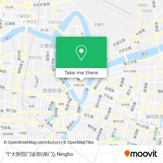 宁大附院门诊部(南门) map