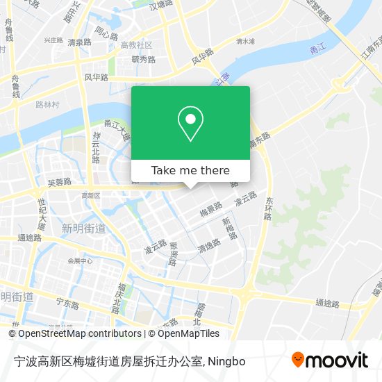 宁波高新区梅墟街道房屋拆迁办公室 map