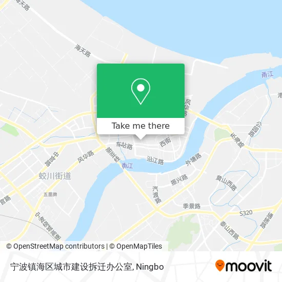 宁波镇海区城市建设拆迁办公室 map