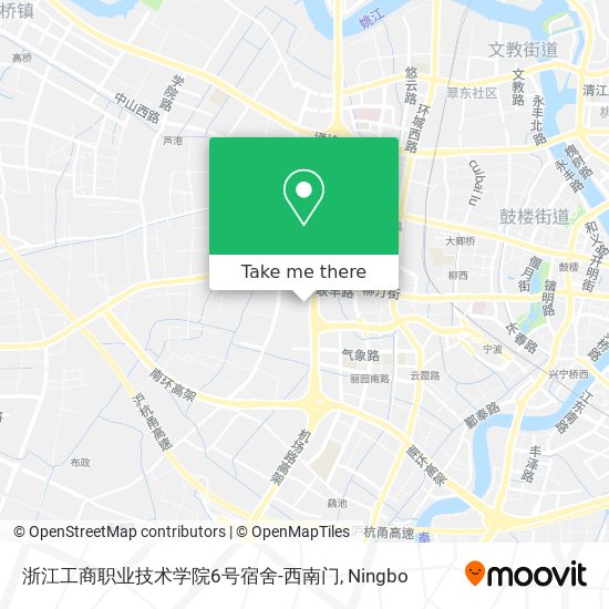 浙江工商职业技术学院6号宿舍-西南门 map