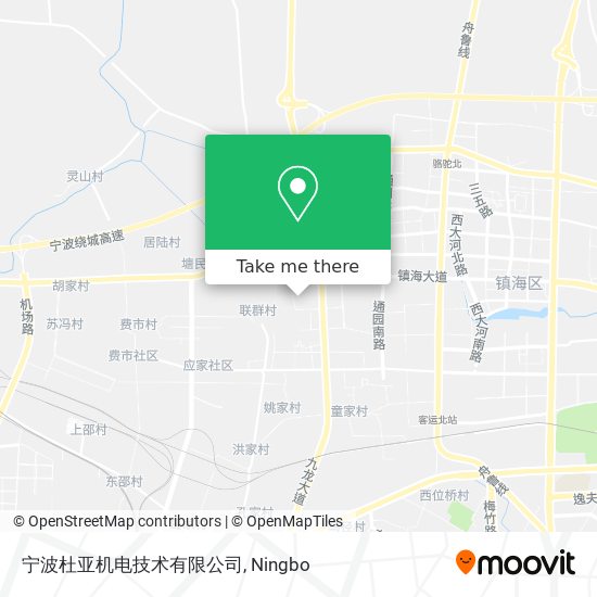 宁波杜亚机电技术有限公司 map