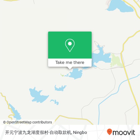 开元宁波九龙湖度假村-自动取款机 map