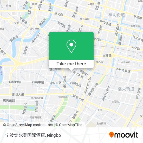 宁波戈尔登国际酒店 map