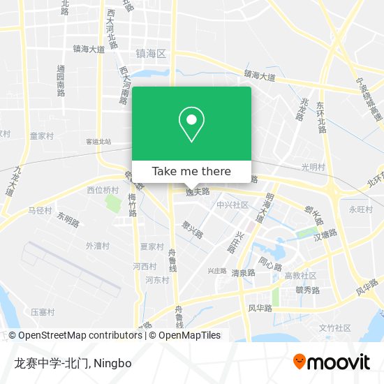 龙赛中学-北门 map