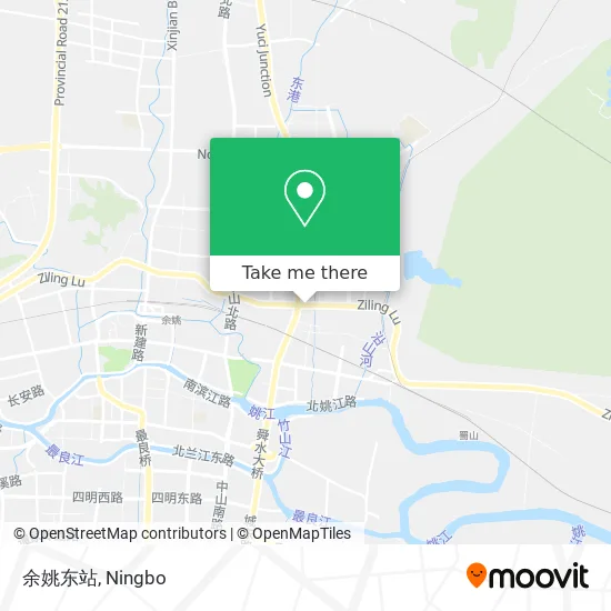 余姚东站 map