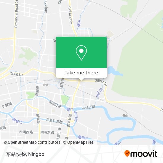 东站快餐 map