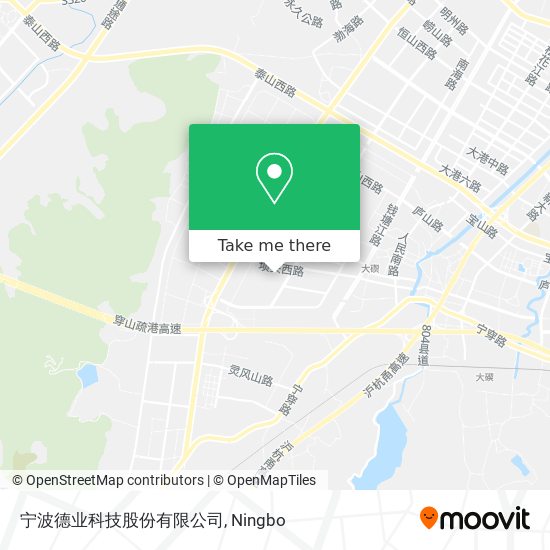 宁波德业科技股份有限公司 map