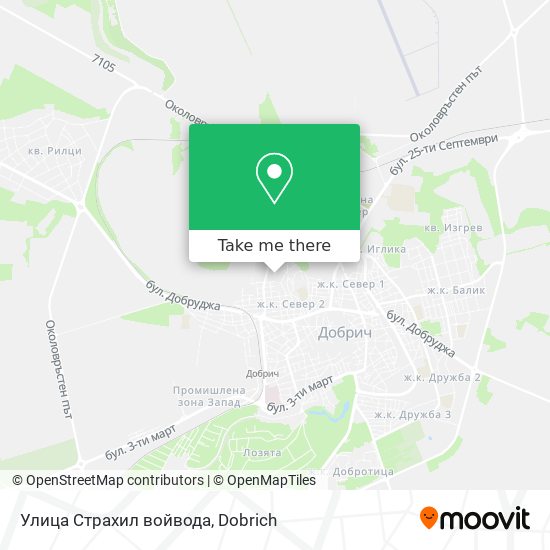 Улица Страхил войвода map