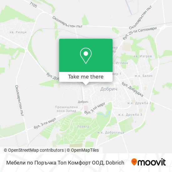 Мебели по Поръчка Топ Комфорт ООД map