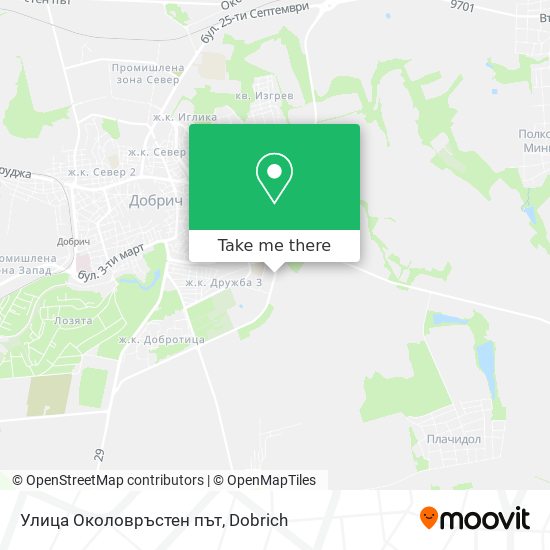 Улица Околовръстен път map