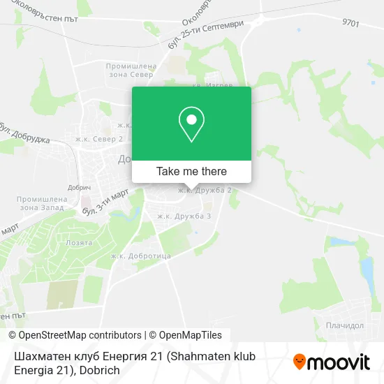 Карта Шахматен клуб Енергия 21 (Shahmaten klub Energia 21)