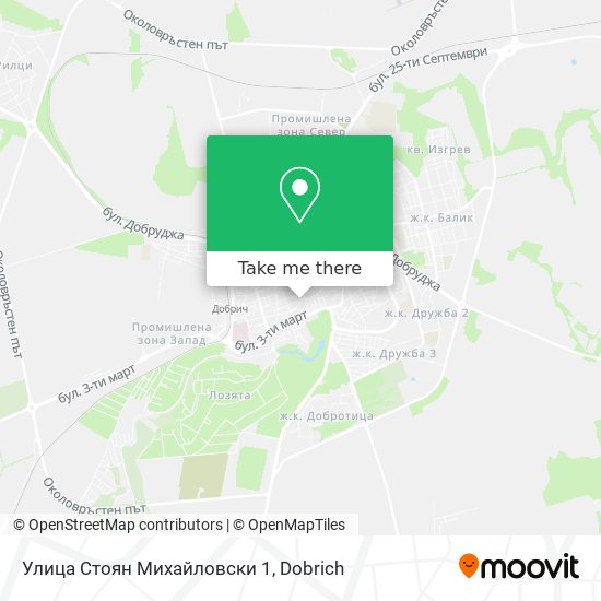 Улица Стоян Михайловски 1 map