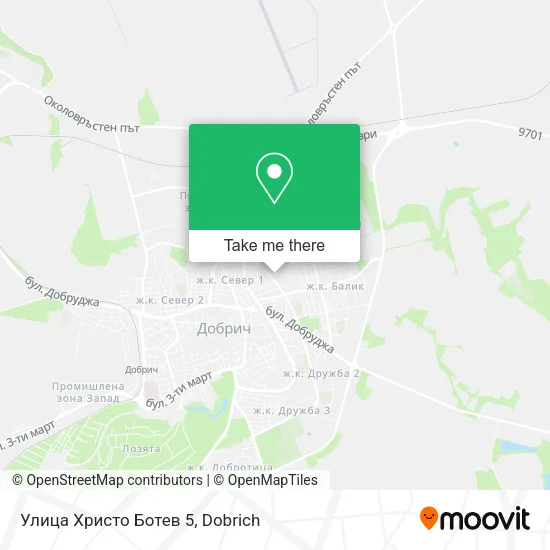 Карта Улица Христо Ботев 5