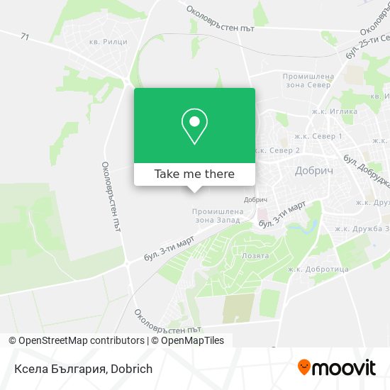 Карта Ксела България