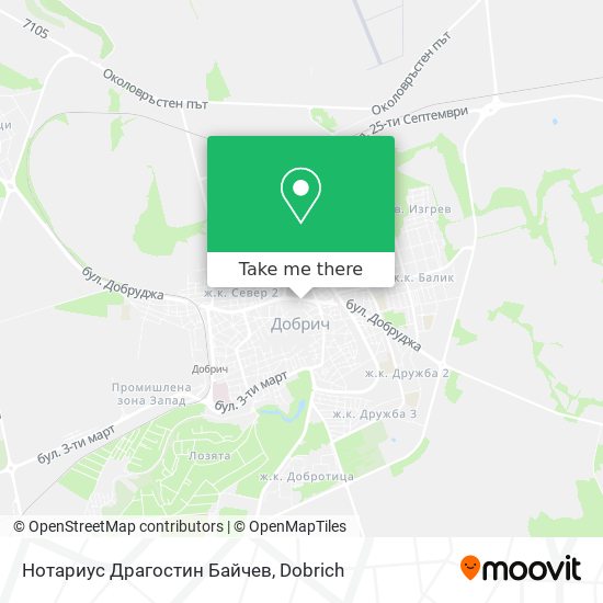 Нотариус Драгостин Байчев map