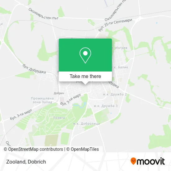 Карта Zooland