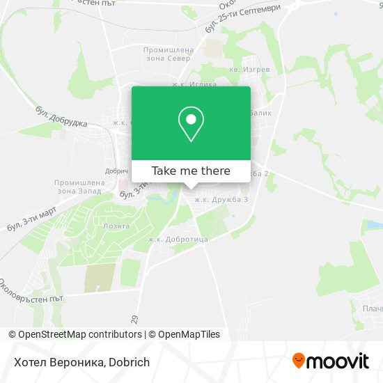 Хотел Вероника map