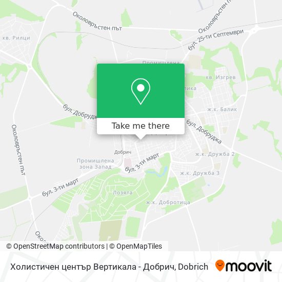 Холистичен център Вертикала - Добрич map