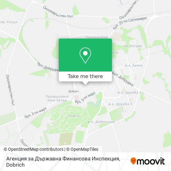 Агенция за Държавна Финансова Инспекция map
