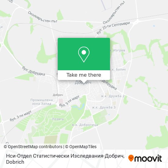 Карта Нси-Отдел Статистически Изследвания-Добрич