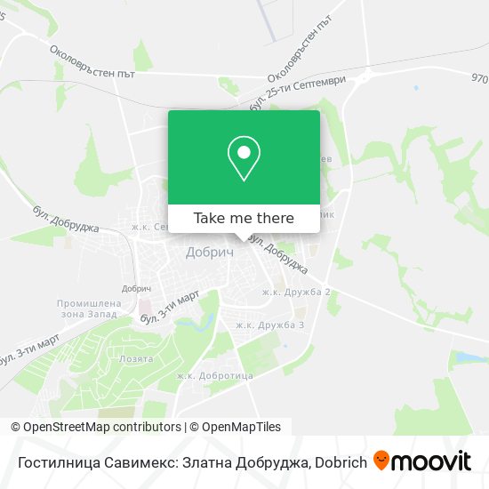 Гостилница Савимекс: Златна Добруджа map