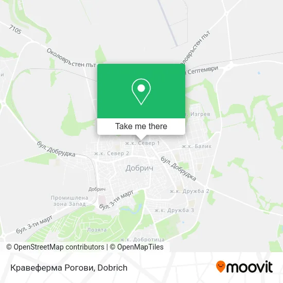 Карта Кравеферма Рогови