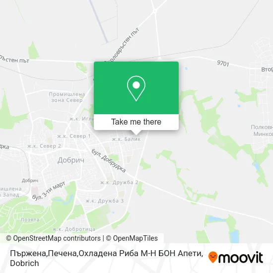 Карта Пържена,Печена,Охладена Риба М-Н БОН Апети