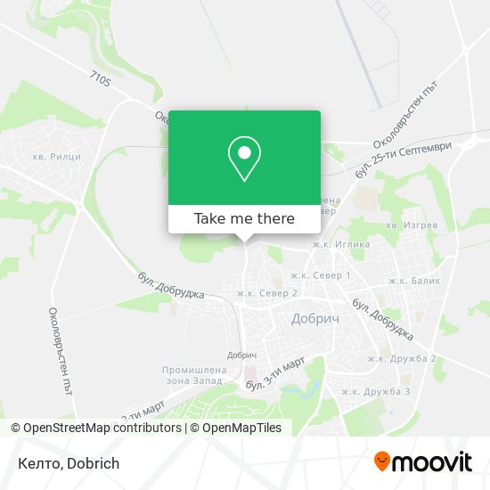 Келто map
