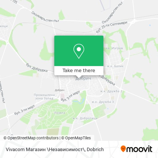 Vivacom Магазин \Независимост\ map