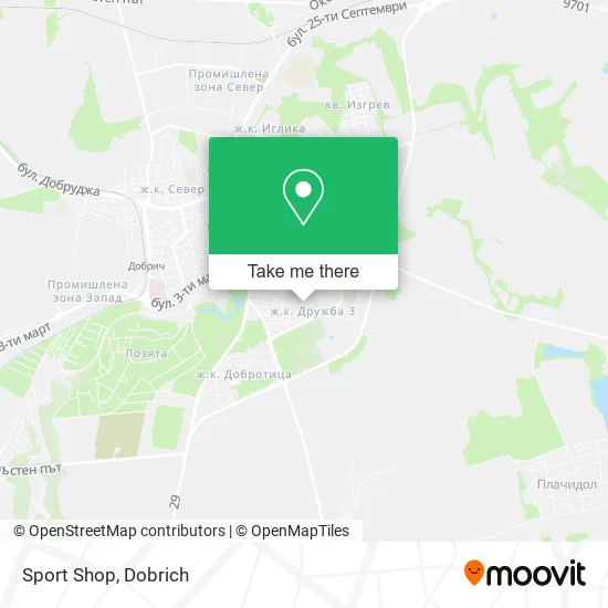 Карта Sport Shop