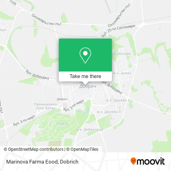 Карта Marinova Farma Eood