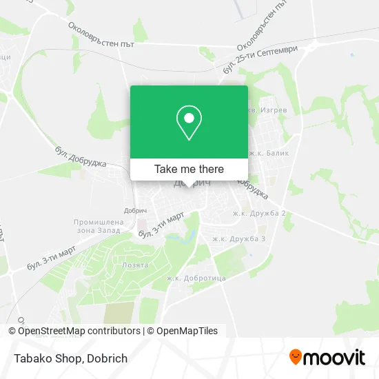 Карта Tabako Shop