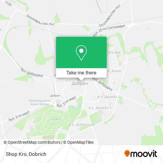 Shop Kro map