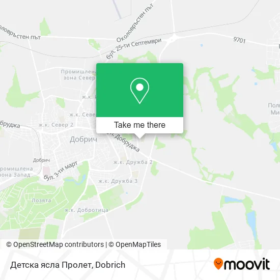 Карта Детска ясла Пролет