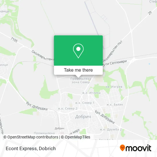 Карта Econt Express