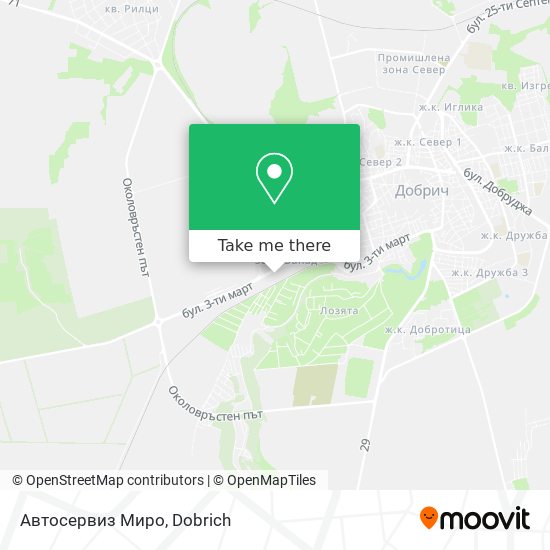 Автосервиз Миро map