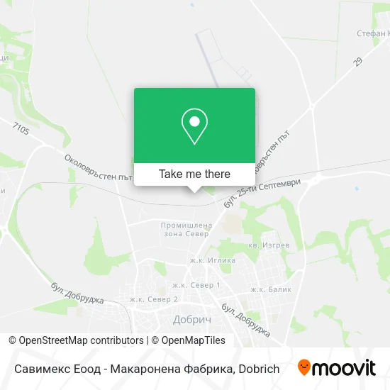 Карта Савимекс Еоод - Макаронена Фабрика